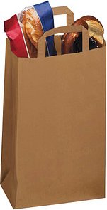 VP Papier-Tragetaschen Topcraft braun 22,0 x 36,0 cm, 250 St.