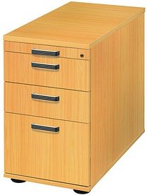 HAMMERBACHER Haziender Standcontainer buche 4 Auszüge 42,8 x 80,0 x 72,0 - 76,0 cm