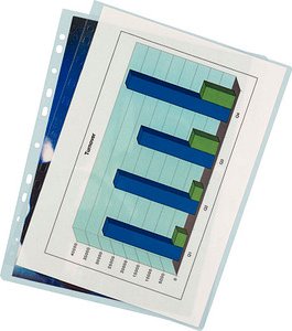 LEITZ Laminierfolien glänzend für A4 80 micron Universal-Lochung, 100 St.