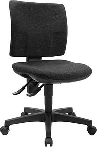 Thumbnail - Topstar Bürostuhl Pro 30, PU300G22 Stoff anthrazit, Gestell schwarz