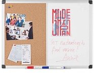 Thumbnail - Bi-Office Whiteboard-Pinnwand MAYA KOMBI 60,0 x 45,0 cm Kork braun