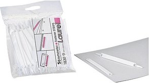 50 Laurel Heftstreifen EASY CLIP Abheftstreifen weiß Kunststoff