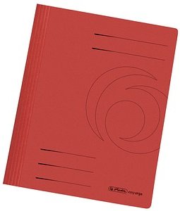 herlitz Schnellhefter easy orga Karton rot DIN A4, 10 St.
