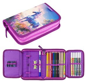 JOLLY Federmäppchen befüllt Unicorn Motiv 30-teilig