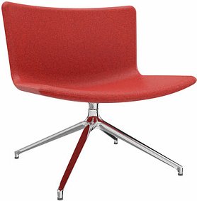 Thumbnail - fm Sessel LODUS rot chrom Stoff 86,0 x 86,0 x 80,0 cm, 1 St.