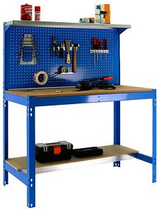 Simonrack Werkbank-Set SIMONWORK BT3 blau 91,0 x 61,0 x 144,5 cm