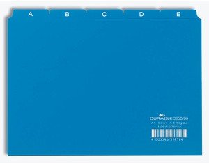 DURABLE Karteikartenregister A-Z blau