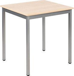 Thumbnail - SODEMATUB Mehrzwecktisch ahorn, alu rechteckig, Vierkantrohr alu, 70,0 x 60,0 x 74,0 cm