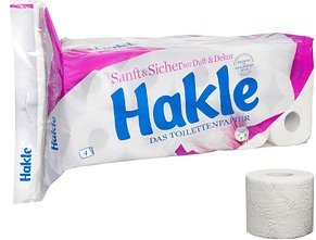 Hakle Toilettenpapier Sanft & sicher 4-lagig, 20 Rollen