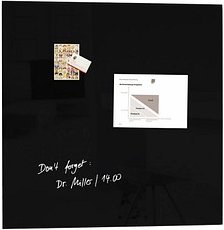SIGEL Glas-Magnettafel artverum® 100,0 x 100,0 cm schwarz
