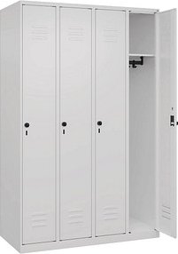 CP Spind Classic Plus verkehrsweiß 080000-40 S10012, 4 Schließfächer 120,0 x 50,0 x 185,0 cm