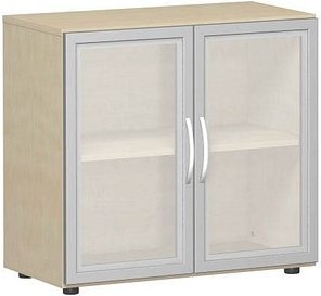 geramöbel Aktenschrank Flex, S-382800-GTA ahorn, Acrylglas satiniert 1 Fachboden 80,0 x 42,0 x 75,2 cm