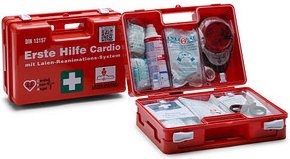 LEINA-WERKE Erste-Hilfe-Koffer SAN Cardio DIN 13157 + Erweiterung orange
