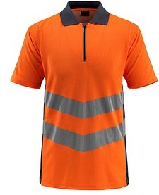 Thumbnail - MASCOT® unisex Warnschutz Shirt Murton orange, schwarzblau Größe M