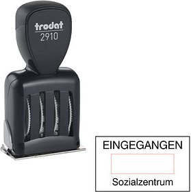 trodat Datumstempel mit Text individualisierbar Classic 2910 P01 ohne Logo, 1 St. - Nachträglich per Gutschein personal...