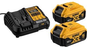 Thumbnail - DeWALT Werkzeugakkus mit Schnellladegerät DCB1104P2-QW Lithium-Ionen 2x 5,0 Ah