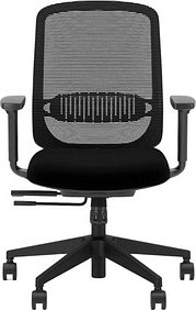 Nowy Styl Bürostuhl Vienna Mesh Stoff schwarz, Gestell schwarz