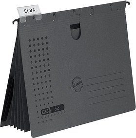 Thumbnail - ELBA Personalhefter chic ULTIMATE Karton anthrazit 5 x kaufmännische Heftung, 5 St.