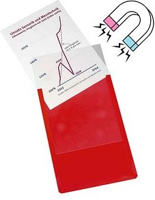 Thumbnail - EICHNER Sichttaschen DIN A4 rot glatt, 10 St.