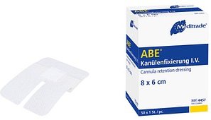 Meditrade® Kanülenpflaster ABE® 4457 weiß 6,0 x 8,0 cm, 50 St.