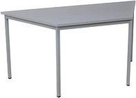 Gürkan Mehrzwecktisch grau Trapezform, Vierkantrohr grau, 120,0 x 60,0 x 75,0 cm