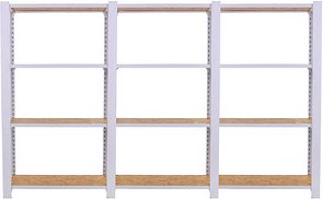 Simonrack Schwerlastregal OFFICLICK 4 8425437127311 weiß, braun 240,0 x 30,0 x 150,0 cm