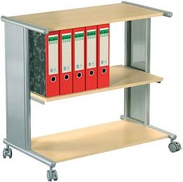 Thumbnail - Kerkmann Pragma Bürowagen buche 3 Ebenen 76,0 x 42,0 x 72,5 cm