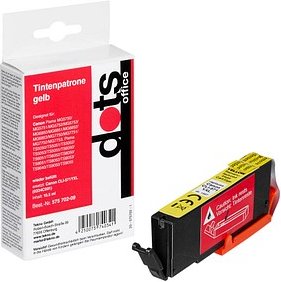 dots gelb Druckerpatrone kompatibel zu Canon CLI-571 XL Y