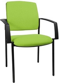 2 Topstar Besucherstühle BtoB 10 BB100A G05 grün Stoff