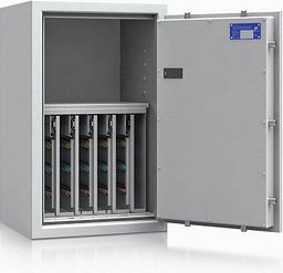 ISS safe4key Schlüsseltresor lichtgrau mit 280 Haken, Elektronikschloss, 50,0 x 42,0 x 80,0 cm, 1 St.