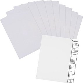 100 ELCO Sichthüllen Ordo discreta DIN A4 weiß glatt 120 g/qm