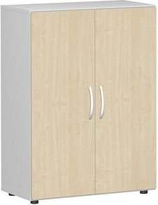 Thumbnail - geramöbel Aktenschrank Flex, S-383102-AL lichtgrau, ahorn 2 Fachböden 80,0 x 42,0 x 110,4 cm