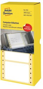 3.000 AVERY Zweckform Computer-Endlosetiketten 5103 weiß 88,9 x 48,4 mm