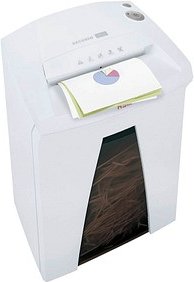 HSM SECURIO B24 Aktenvernichter mit Partikelschnitt P-4, 4,5 x 30 mm, bis 16 Blatt, weiß