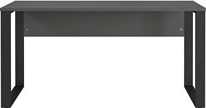 Thumbnail - GERMANIA Adrano Schreibtisch grafit rechteckig, O-Fuß-Gestell schwarz 150,0 x 60,0 cm
