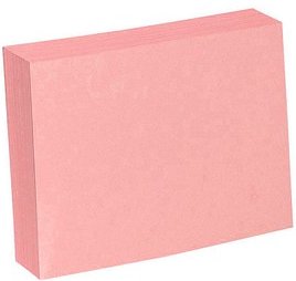 Karteikarten DIN A4 rosa blanko, 100 St.