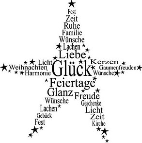 Rayher Motivstempel Weihnachtswünsche 7,0 x 7,0 cm, 1 St.