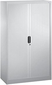 CP Omnispace Rollladenschrank silber 3 Fachböden 100,0 x 42,0 x 166,0 cm