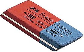 FABER-CASTELL Radiergummi rot, blau, 1 St.