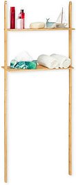 relaxdays Waschmaschinenregal braun 66,0 x 30,0 x 175,0 cm, 1 St.