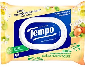 Tempo Feuchtes Toilettenpapier Mein Verwöhnmoment 1-lagig, 42 Tücher