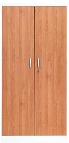 Gürkan Metallschrank 100115 verkehrsweiß, erle 92,0 x 42,0 x 195,0 cm, aufgebaut, 1 St.