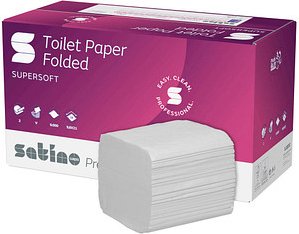 Satino Einzelblatt-Toilettenpapier prestige BT1 System 2-lagig, 9.000 Tücher