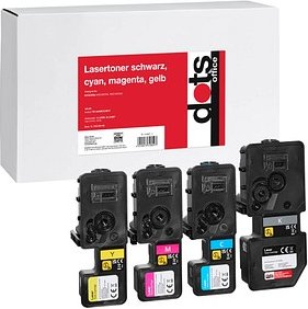 dots cyan, magenta, gelb Toner kompatibel zu KYOCERA TK-5440K/C/M/Y, 4er-Set