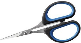 WEDO Silhouettenschere Soft-Cut schwarz-blau 10,5 cm