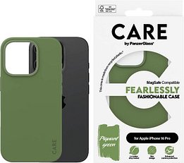 CARE by PanzerGlass® Fashionable Case Handy-Cover für Apple iPhone 16 Pro grün