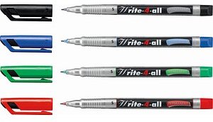 Thumbnail - STABILO Write-4-all Permanentmarker farbsortiert 0,4 mm, 4 St.