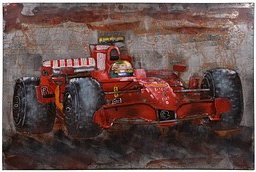 Thumbnail - Garden Pleasure Wandbild 3D Rennwagen, Metall