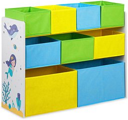 Thumbnail - relaxdays Kinderregal Meer mehrfarbig 82,5 x 29,5 x 66,0 cm, 1 St.