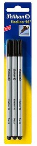 Thumbnail - Pelikan 96 Fineliner schwarz 0,4 mm, 3 St.
